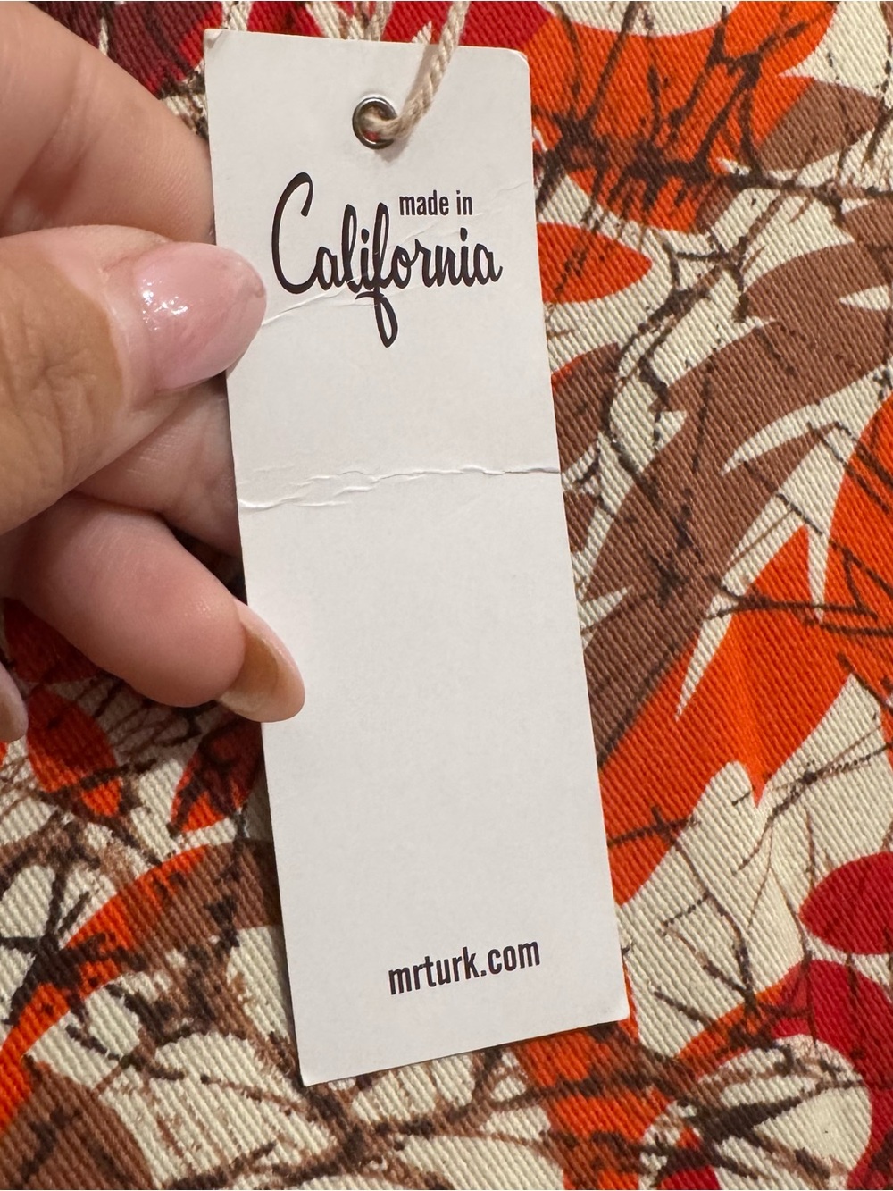 NWT Mr Turk Men’s 32 Retro Floral Print Slim Pants Made in California - Picture 5 of 7